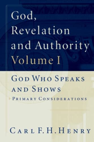 Beispielbild fr God, Revelation and Authority 6Volume Set zum Verkauf von PBShop.store UK