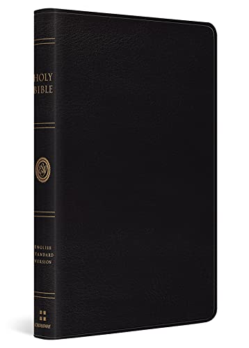 Stock image for ESV Thinline Bible, Premium Bonded Leather, Black, Black Text for sale by Ergodebooks