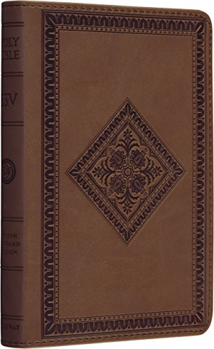 Stock image for The Holy Bible: English Standard Version, Compact TruTone Edition (Tan Diamond Design, Red Letter) for sale by Booksavers of Virginia