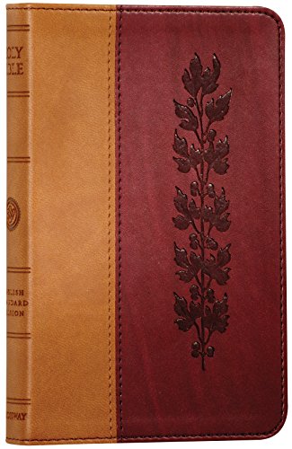 Stock image for ESV Compact Bible (TruTone®, Tan/Burgundy, Vine Design) for sale by Hawking Books
