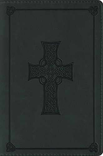 Stock image for ESV Compact Bible, TruTone, Olive, Celtic Cross Design, Red Letter Text for sale by Ergodebooks