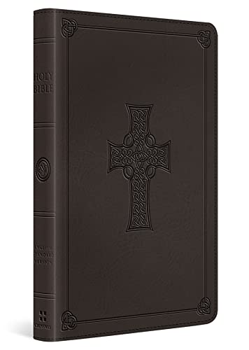 Stock image for ESV Thinline Bible, TruTone, Charcoal, Celtic Cross Design, Red Letter Text for sale by HPB-Emerald
