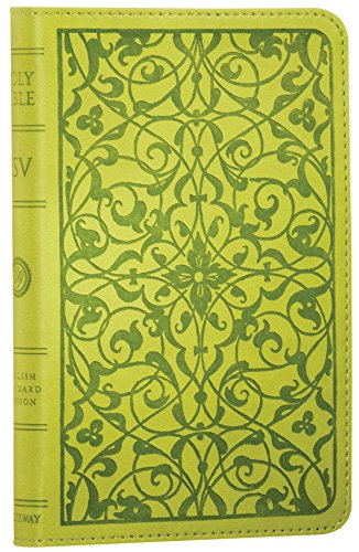 Beispielbild fr The Holy Bible: English Standard Version, Compact TruTone Edition (Cool Green, Floral Design, Red Letter) zum Verkauf von Wonder Book