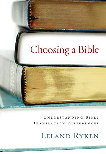 Imagen de archivo de Choosing a Bible a la venta por Blackwell's