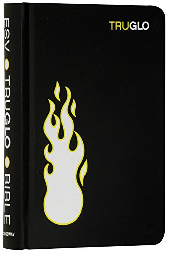 ESV Compact TruGlo Bible, Black, Flame Design (9781581347487) by Anonymous
