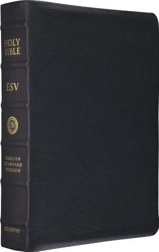 ESV Single Column Reference Bible premium Calfskin leather (Black) (9781581348217) by [???]