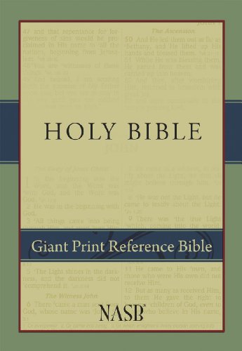 Imagen de archivo de NASB Giant-Print Reference Bible a la venta por Hawking Books