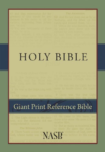 9781581351033: Giant Print Reference Bible-NASB