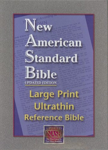 Imagen de archivo de NASB Large Print Ultrathin Reference Bible (Black, Bonded Leather) a la venta por Ergodebooks