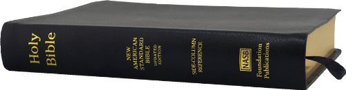 Beispielbild fr NASB Side-Column Reference Wide Margin Bible; Black Genuine Leather zum Verkauf von GF Books, Inc.