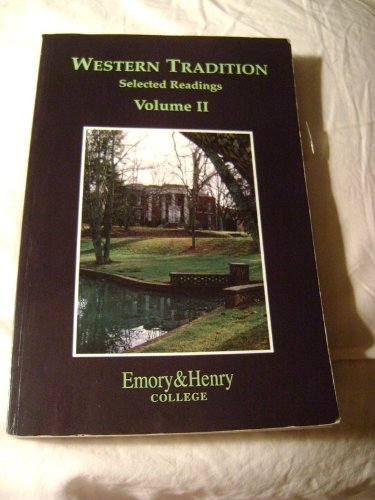 Stock image for Western Tradition: Selected Readings (Volume 2) for sale by HPB-Red