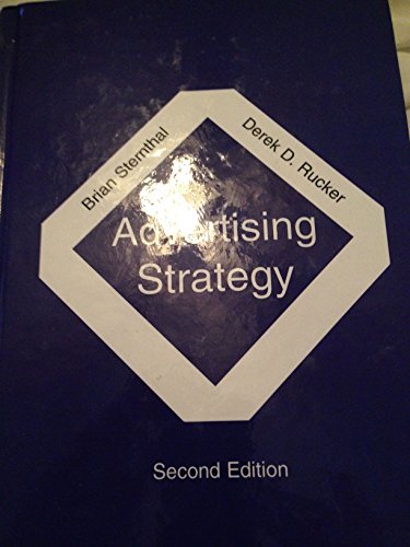 Imagen de archivo de Advertising Strategy a la venta por Better World Books