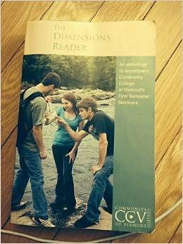 Beispielbild fr The Dimensions Reader (7th Ed) (CCV First Semester) zum Verkauf von Front Cover Books