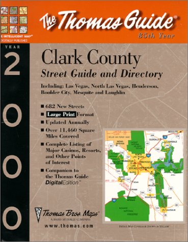 Clark County Street Guide and Directory: 2000 (9781581740707) by Thomas Brothers Maps