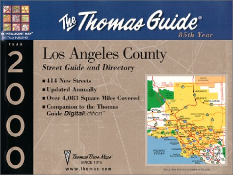 Beispielbild fr Thomas Guide 2000 Los Angles County: Street Guide and Directory zum Verkauf von Hawking Books