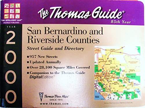 Beispielbild fr Thomas Guide 2000 San Bernardino and Riverside Counties: Street Guide and Directory (San Bernardino Riverside Counties Street and Directory) zum Verkauf von HPB-Diamond