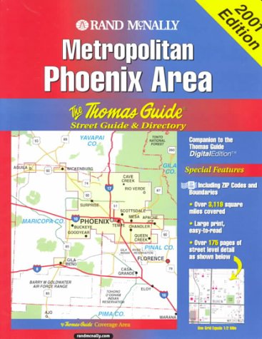 9781581742596: Thomas Guide 2001 Metropolitan Phoenix Area