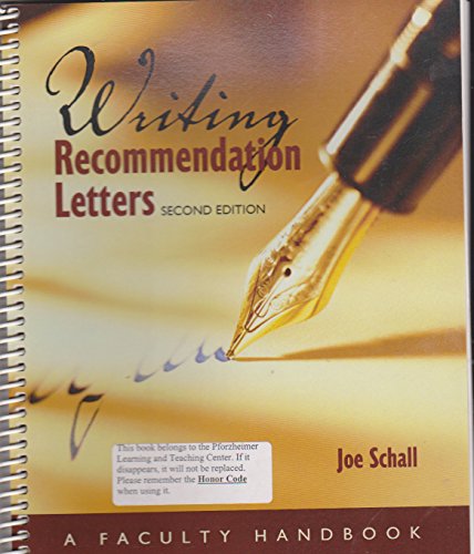 Beispielbild fr Acp Writing Recommendation Letters zum Verkauf von Irish Booksellers