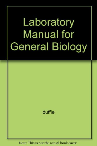Beispielbild fr Laboratory Manual for General Biology zum Verkauf von HPB-Red