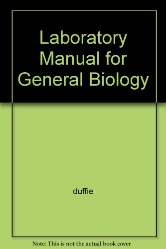 Imagen de archivo de Laboratory Manual for General Biology a la venta por HPB-Red