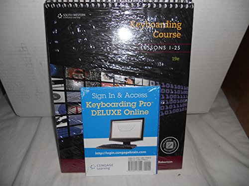 9781581759549: Bundle: Keyboarding Course, Lessons 1-25: College Keyboarding, 19th + Keyboarding Pro Deluxe Online Lessons 1-25 Printed Access Card
