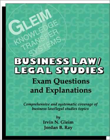 Beispielbild fr Business Law and Legal Studies: Exam Questions and Explanations zum Verkauf von Wonder Book