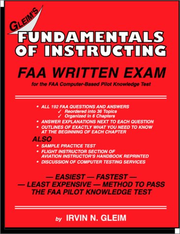 Stock image for Fundamentals of Instructing FAA Written Exam for sale by Front Cover Books