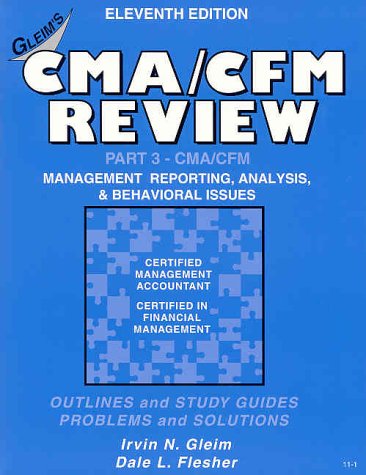 9781581942064: Cma/Cfm Review: Management Reporting , Analysis and Behavioral Issues
