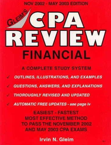 CPA Review Financial 2002-2003 (9781581942262) by Gleim, Irvin N.; Irwin, Grady M.