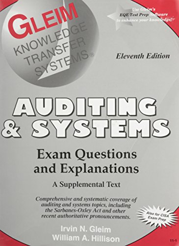 Imagen de archivo de Auditing and Systems : Exam Questions and Explanations a la venta por ThriftBooks-Atlanta
