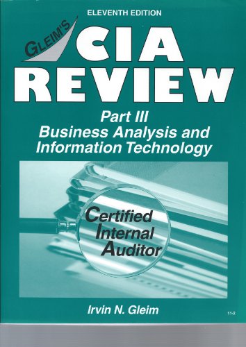 Beispielbild fr CIA Review, Part 3: Business Analysis and Information Technology zum Verkauf von Better World Books