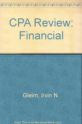 CPA Review: Financial (9781581945508) by Gleim, Irvin N.