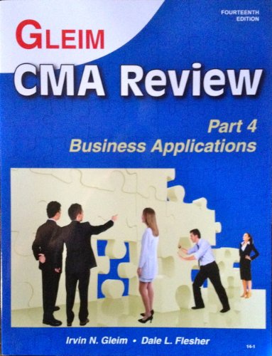 Imagen de archivo de CMA Review Part 4 Business Applications a la venta por Better World Books