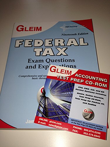 Stock image for Federal Tax Exam Questions and Explanations for sale by HPB-Red
