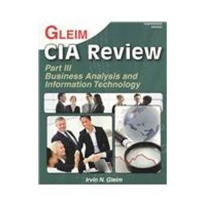 CIA Review: Business Analysis and Information Technology (9781581947717) by Gleim, Irvin N.