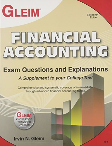 Beispielbild fr Financial Accounting Exam Questions and Explanations zum Verkauf von ThriftBooks-Atlanta