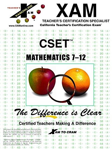 Imagen de archivo de CSET Mathematics 7-12 a la venta por Ergodebooks