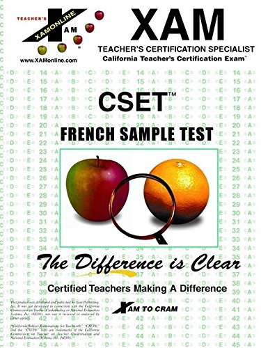 Cset French Sample Test (9781581973853) by Xamonline