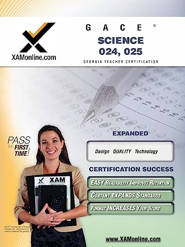 9781581975840: Gace Science 024, 025 Teacher Certification Test Prep Study Guide (XAM GACE)
