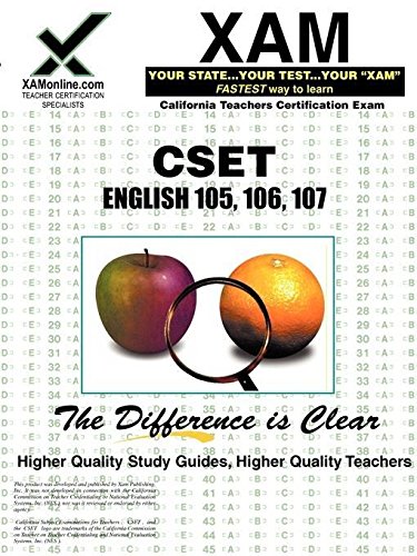 CSET English 105, 106, 107 (XAM CSET) (9781581978049) by Wynne, Sharon