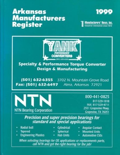 9781582020402: 1999 Arkansas Manufacturers Register