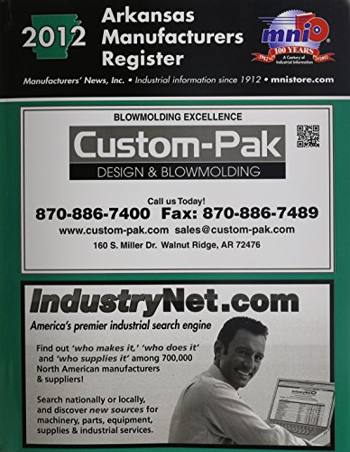 9781582026947: Arkansas Manufacturers Register 2012