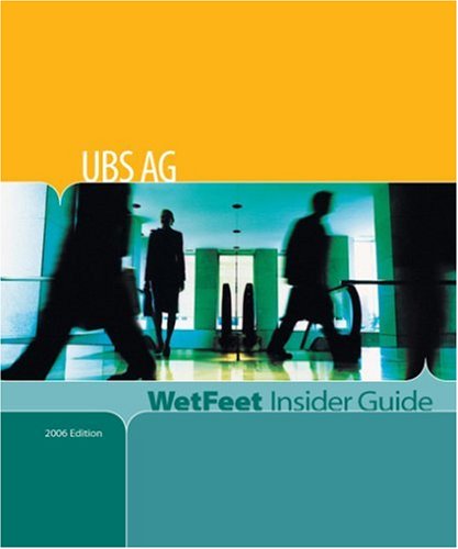 UBS AG (9781582075273) by Wetfeet
