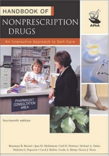 Beispielbild fr Handbook of Nonprescription Drugs: An Interactive Approach to Self-Care zum Verkauf von Front Cover Books