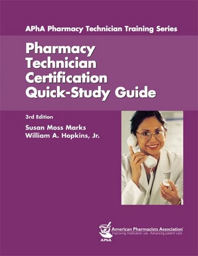 Stock image for Pharmacy Technician Certification Quick-Study Guide (Apha Pharmacy Technician Train) for sale by Once Upon A Time Books