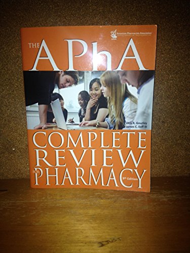 Stock image for The APhA Complete Review for Pharmacy (Gourley, APha Complete Review for Pharmacy) for sale by Save With Sam