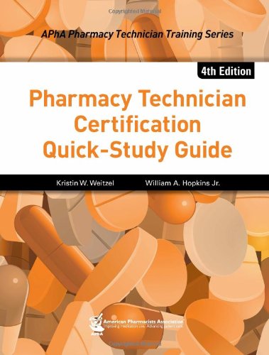 Imagen de archivo de Pharmacy Technician Certification Quick-Study Guide (Apha Pharmacy Technician Training) a la venta por Save With Sam