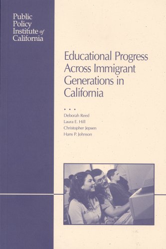 Imagen de archivo de Educational Progress Across Immigrant Generations in California a la venta por Ergodebooks