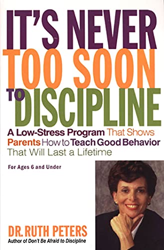 Beispielbild fr It's Never Too Soon to Discipline : A Low-Stress Program That Shows Parents How to Teach Good Behavior That Will Last a Lifetime zum Verkauf von Better World Books