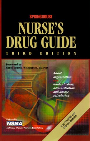 Beispielbild fr Springhouse Nurse's Drug Guide (Book with CD-ROM for Windows) zum Verkauf von Bookmonger.Ltd